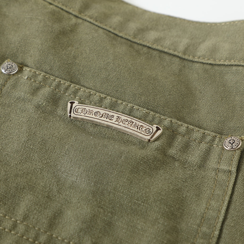 Chrome Hearts Green Denim Printed Casual Pants #22139