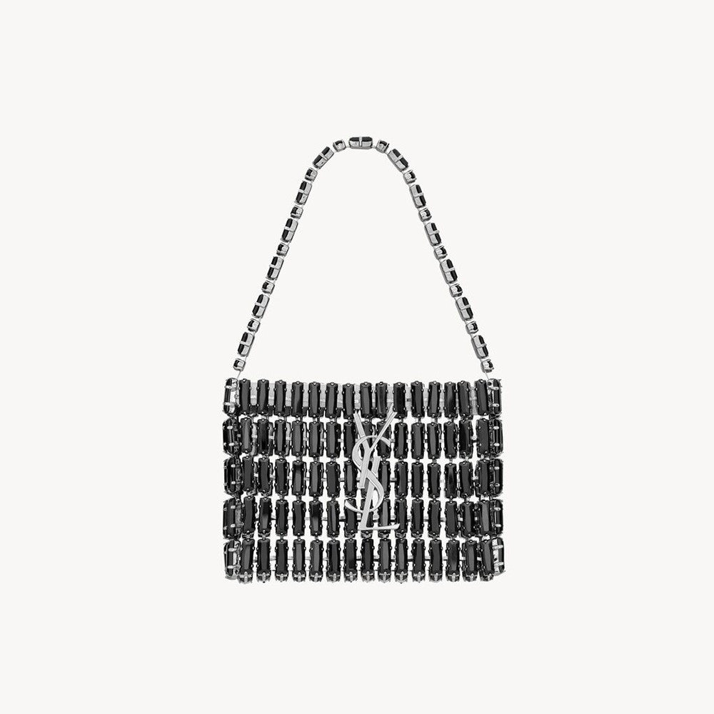 Saint Laurent Micro EVENING Bag In Crystals #379371