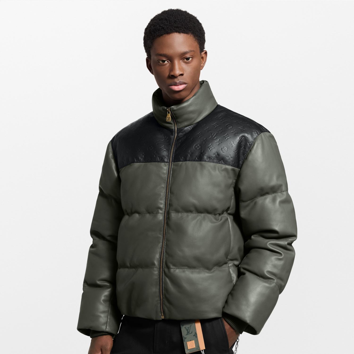 Louis Vuitton Leather Down Jacket #333837
