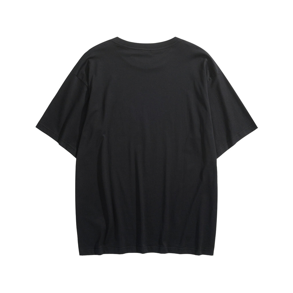 Celine Men's Logo Printed Summer Cotton Jersey Solid Color Round Neck Short Sleeve T-Shirt #77248