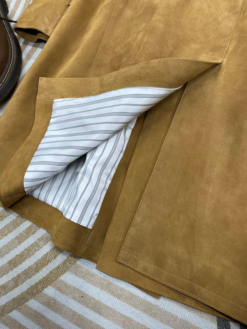 Brunello Cucinelli Men's Women's Autumn And Winter Leather Trench Coat Casual Solid Color Lapel Belt Jacket Ngvp #9777
