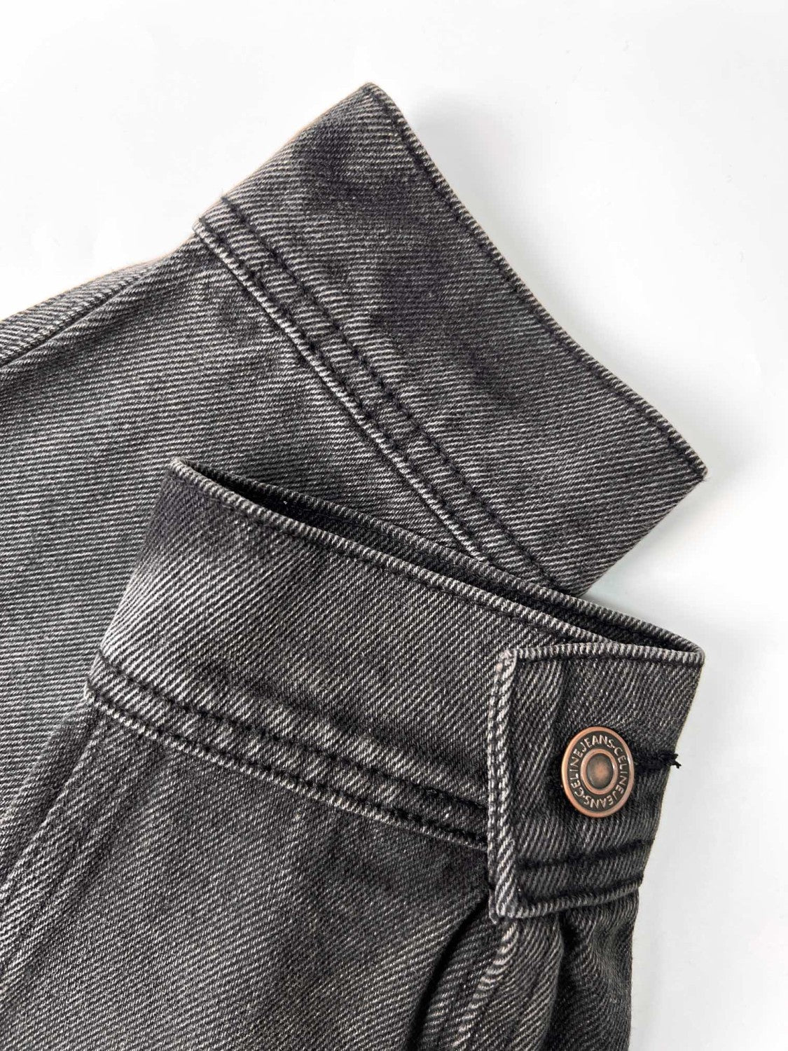 Celine Men's Spring/Autumn Solid Color Hooded Single-Breasted Long-Sleeved Denim Jacket #77716
