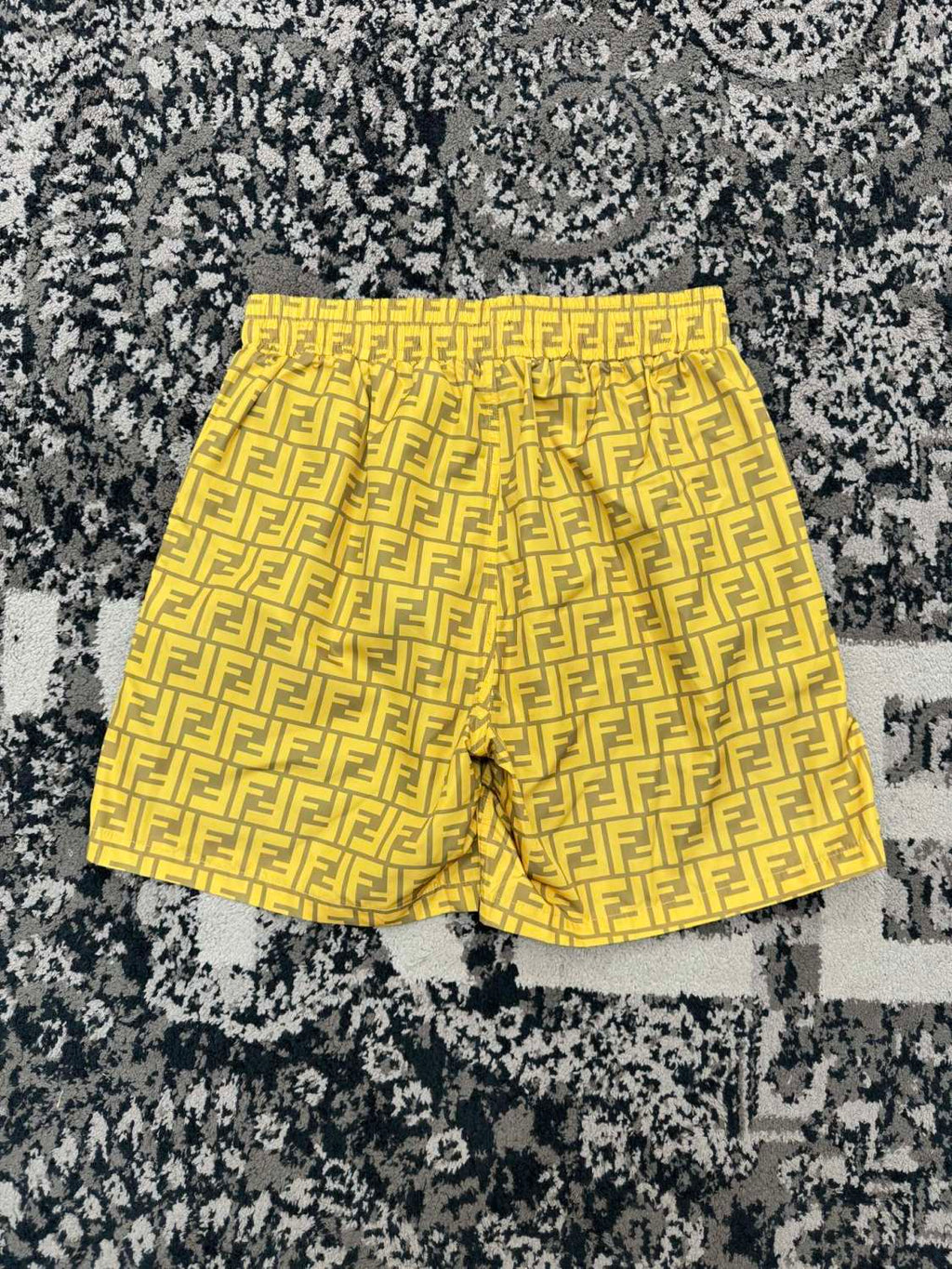 Fendi Men's Summer Solid Colour Letter Logo Print Bermuda Shorts #76237