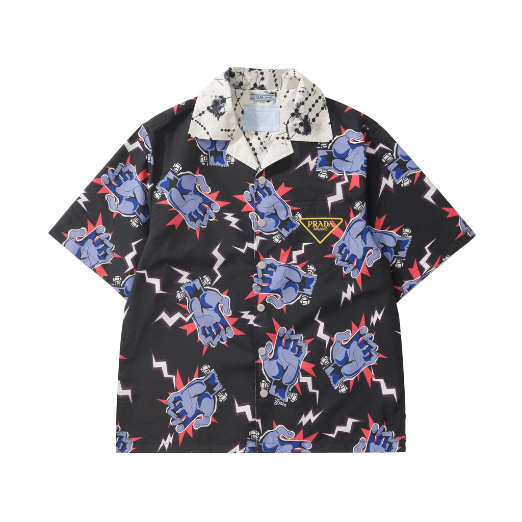 PRADA Timecapsule Printed Cotton Shirt #378085