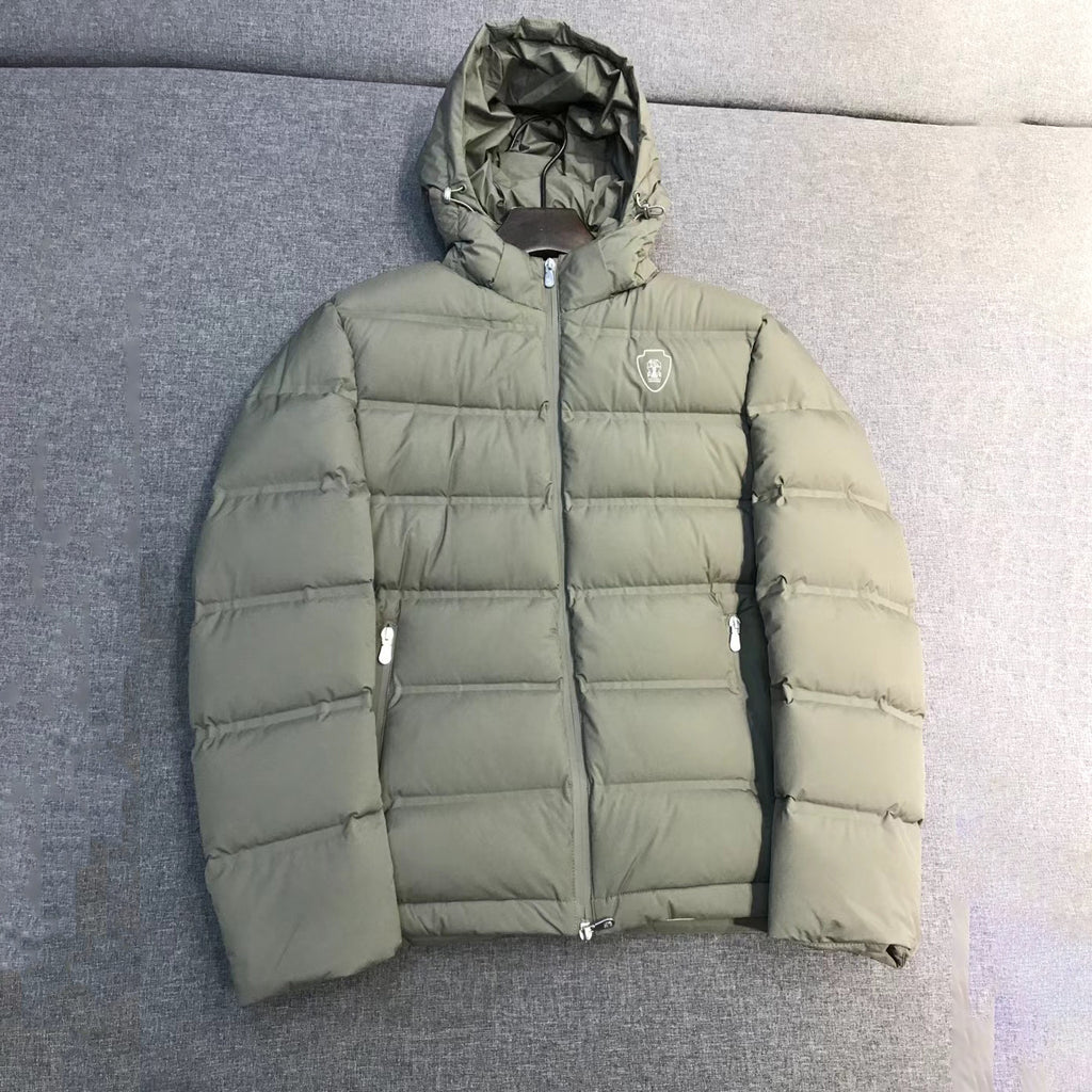 Brunello Cucinelli Men's Winter Fashion Classic Premium Business Casual Detachable Hood Double Zip Down Jacket #79549