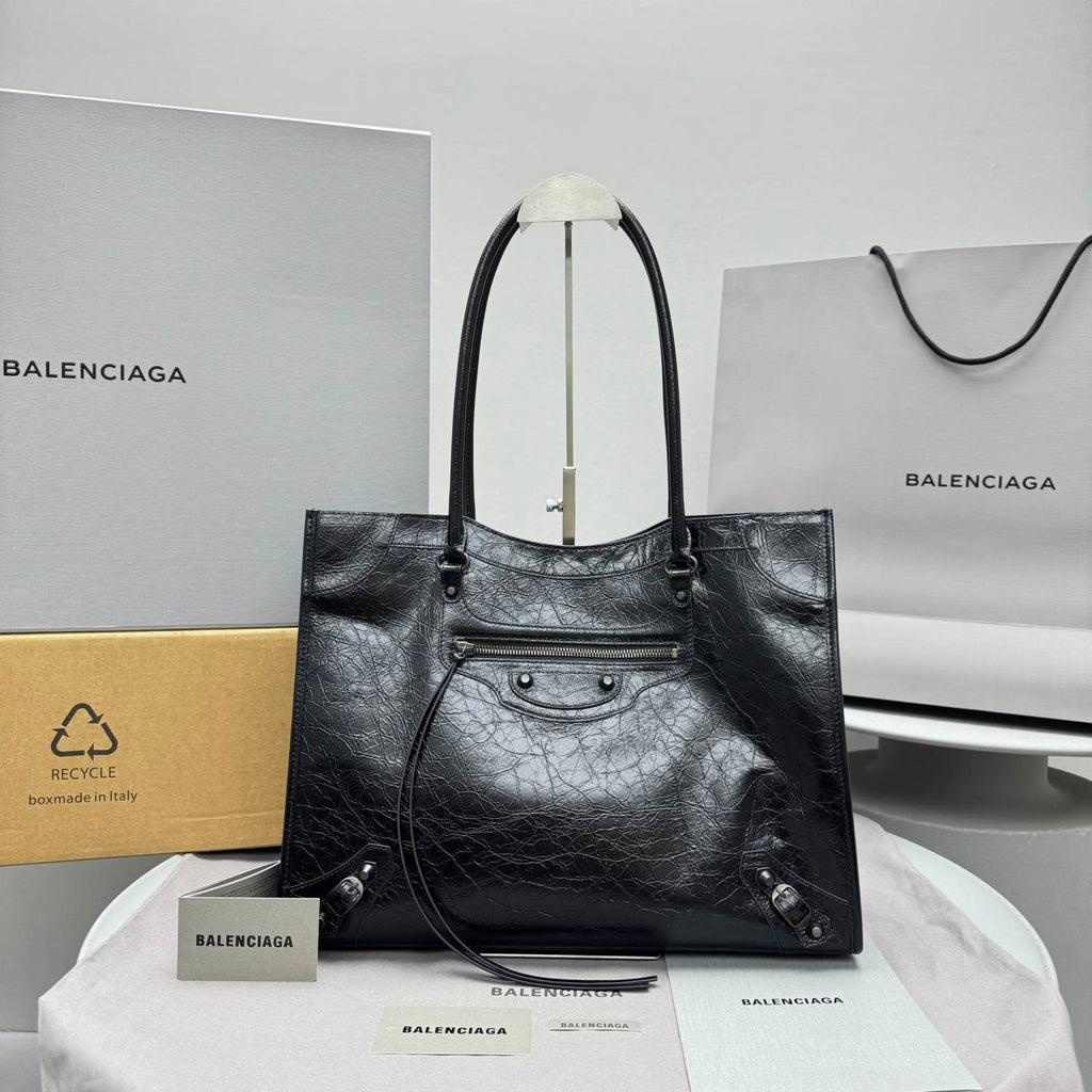 Balenciaga Women's Le City Tote Bag Medium in Black #336744