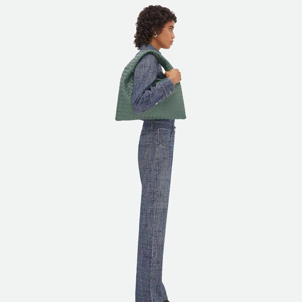 Bottega Veneta Small Multicolour Collection Intrecciato Braided Shoulder Bags Suede Glossy Genuine Leather 100% Genuine Leather Fashion Temperament Elegant Exquisite Bag 763966v3iv13268 #81128