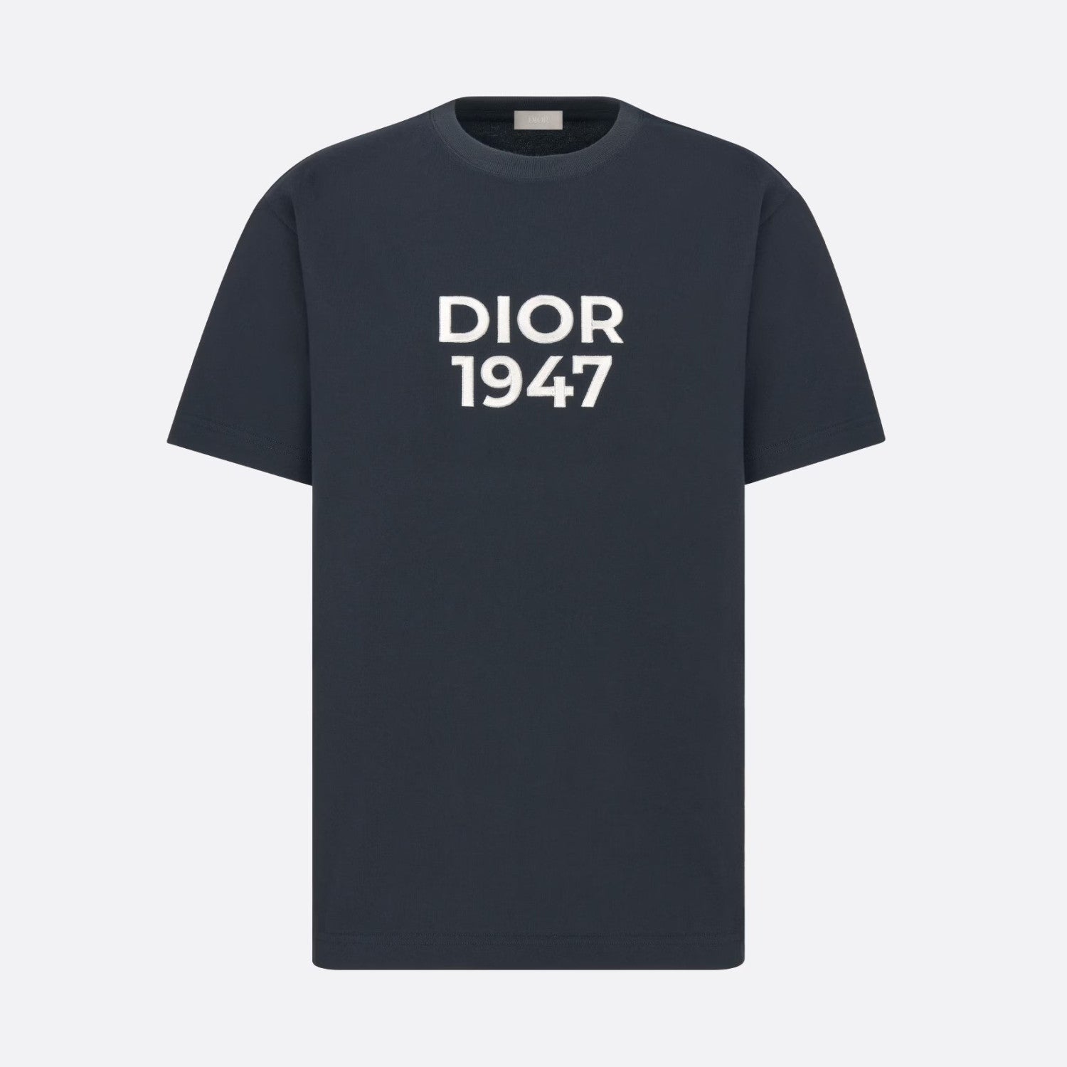 Dior Men's Summer Embroidered Logo Solid Color Round Neck Cotton Short Sleeve T-Shirt #97978