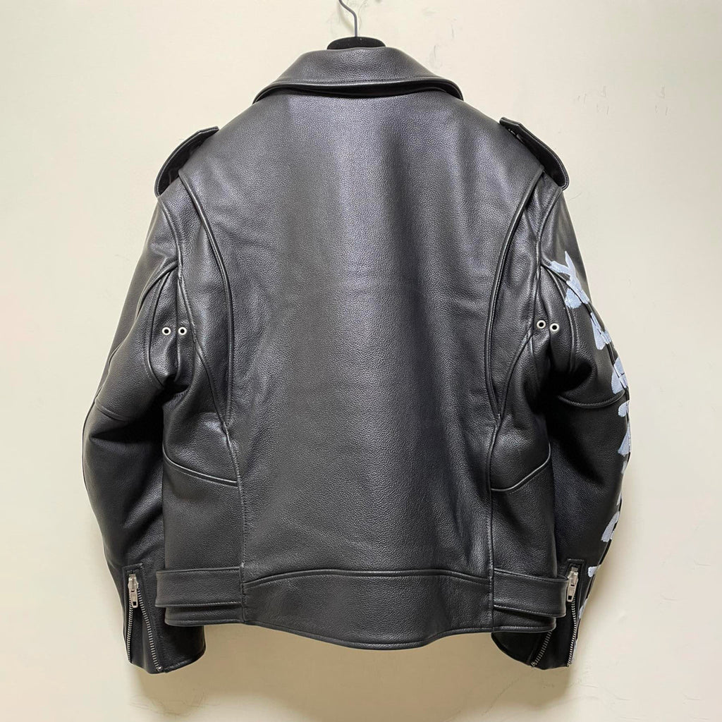 Balenciaga Biker Leather Zip Jacket #95182