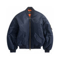 Balenciaga Men's Autumn/winter Blue Zip-up Bomber Jacket High-street Style Short-length Casual Jacket Ngvp #2614