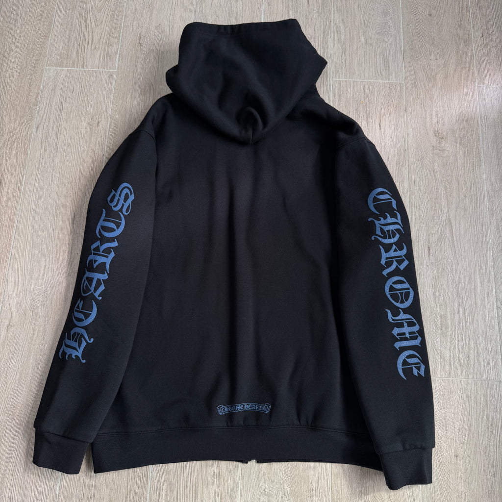 Chrome Hearts Blue Sanskrit Letters Waffle Lining Hooded Sweatshirt Pants #375714