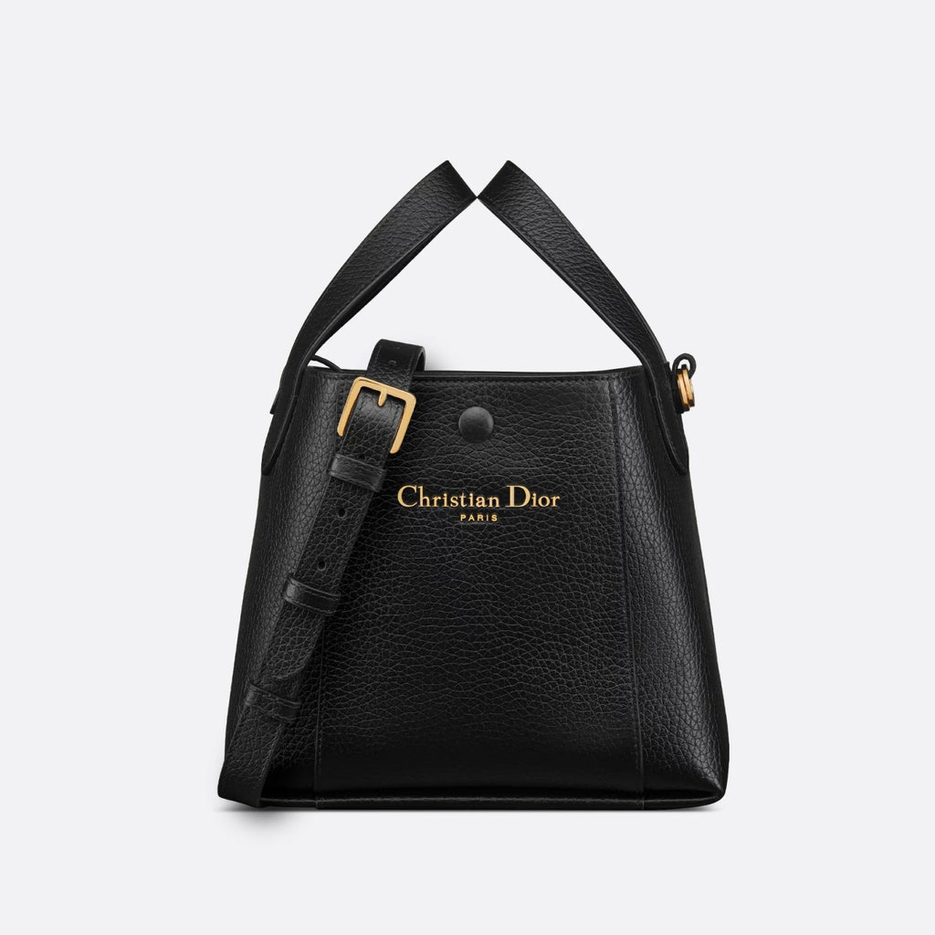Dior Signature Women's Monogram Printed Solid Colour Grained Cowhide Leather Shoulder Tote Bucket Bag Bags #76662
