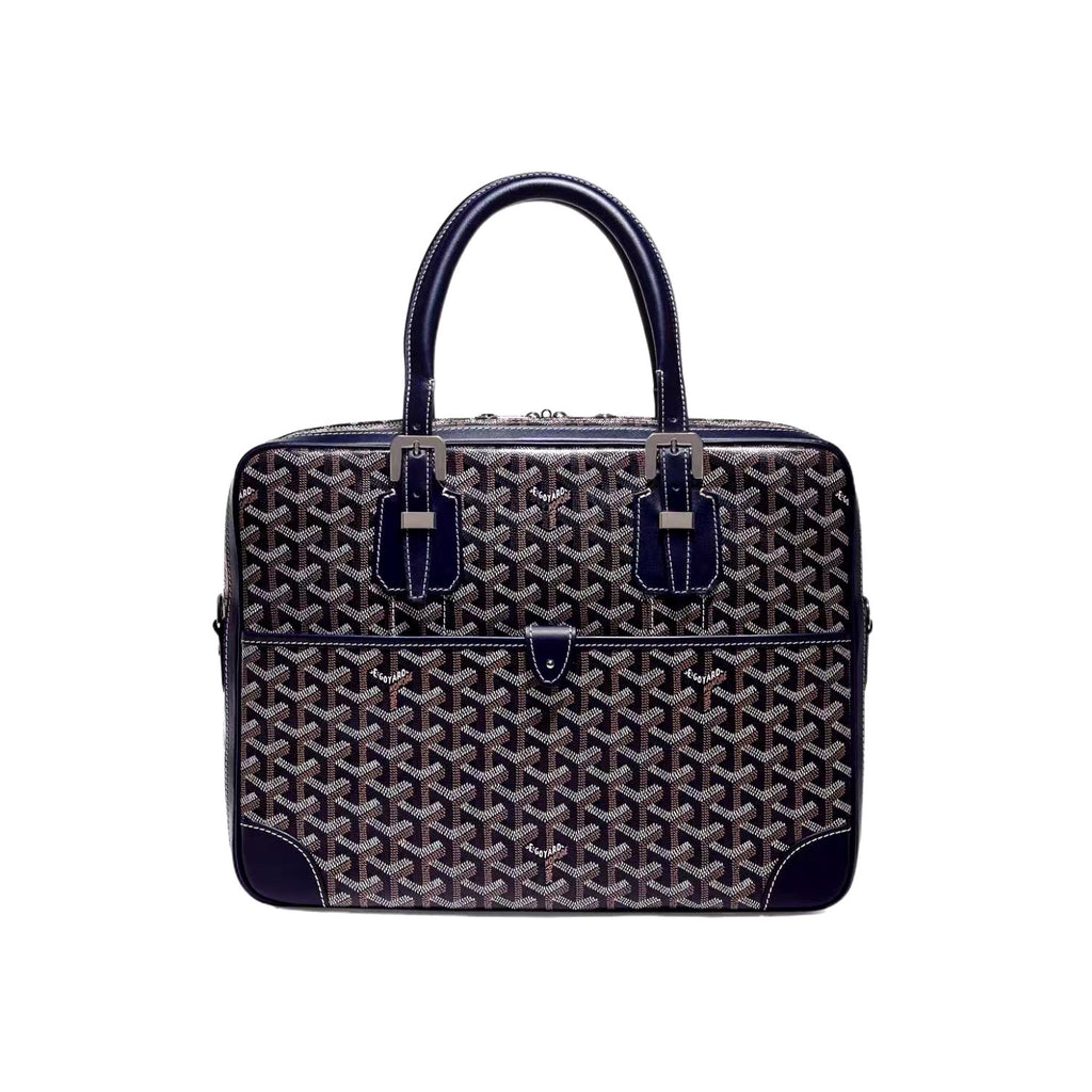 Goyard Men's & Women's Fashion Classic Distressed Full Print Zipper Closure Leather Handle Briefcase Tote Bag Bags #79434