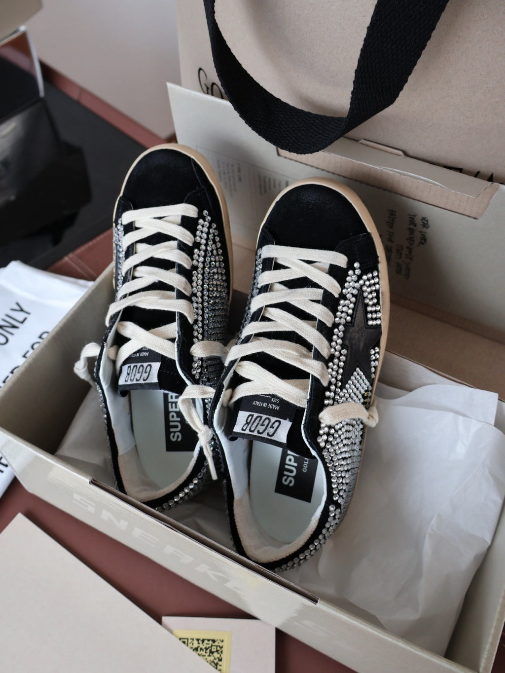 Golden Goose Men's and Women's Spring/Summer Fashion Casual Round Toe Lace Up Leather Low Top Sneakers  #78641
