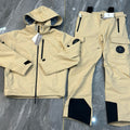 Dior Men's And Women's Fall/winter Fashion Classic Solid Color Hooded Zipper Windbreaker Jacket Solid Color Casual Suspender Pants Workwear Pants Ski Suit Set #79441