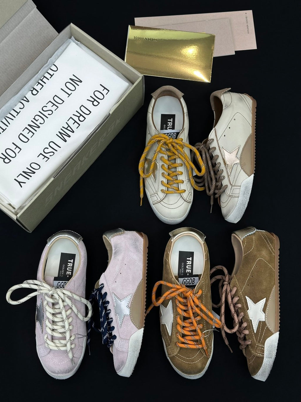 Golden Goose Men's and Women's Spring/Fall Fashion Casual Round Toe Lace Up Low Top Star Print Thin Sole Sneakers Casual Shoes Shoes #78525