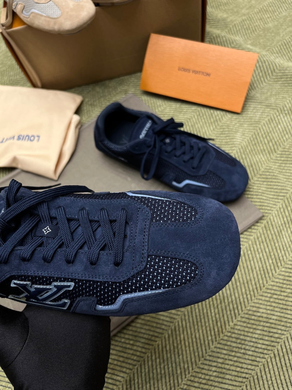 Louis Vuitton LV RALLY Men's Spring/Autumn Classic Casual Round Toe Lace Up Low Top Thin Sole Casual Shoes Sports Shoes 1AHTZG #78188