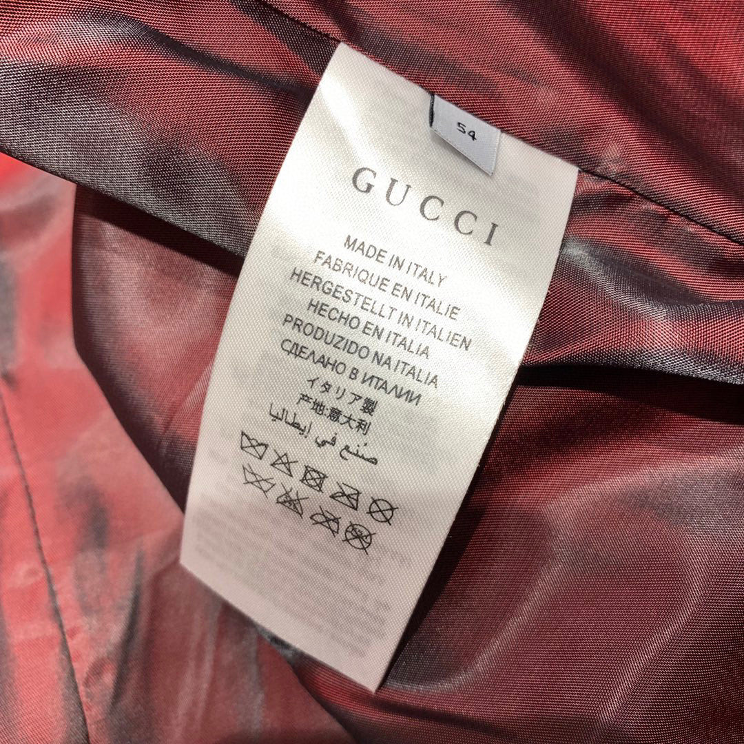 Gucci Men's And Women's Spring/autumn Fashion Casual Solid Color Zipper Cuff Elastic Long Sleeve Jacket #532