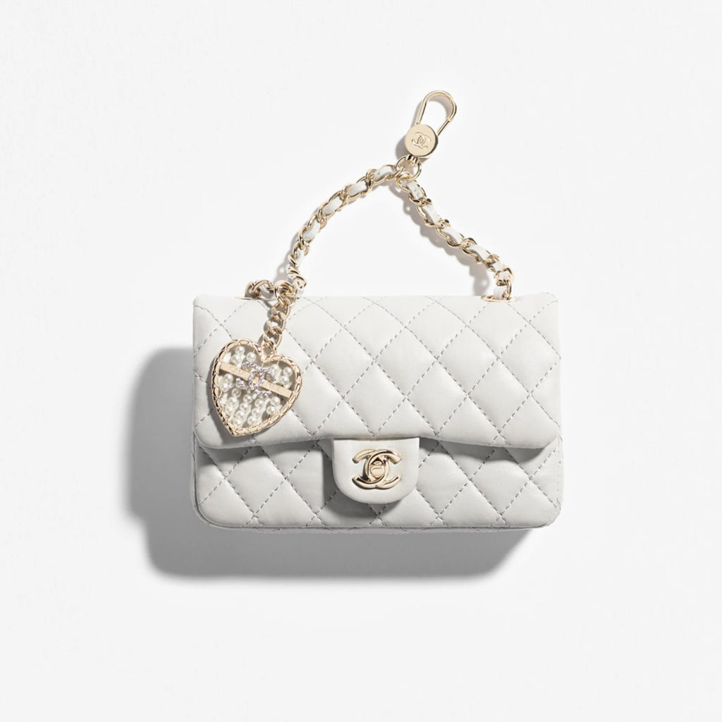 Chanel Women's Solid Color Chain Strap Flap Leather Mini Pendant Bag Bags AP4760-B21223-U0509 #77494