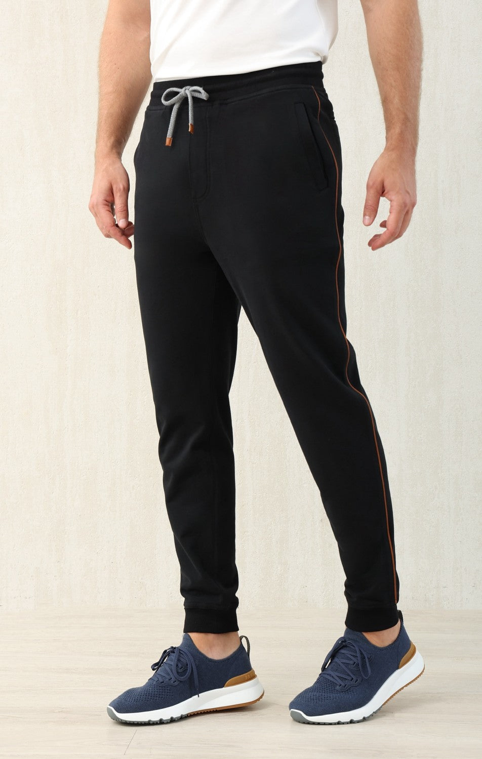 Brunello Cucinelli Men's Lace-up Sweatpants Four Seasons Solid Color Cotton Casual Drawstring Trousers Pants Ngvp #1767