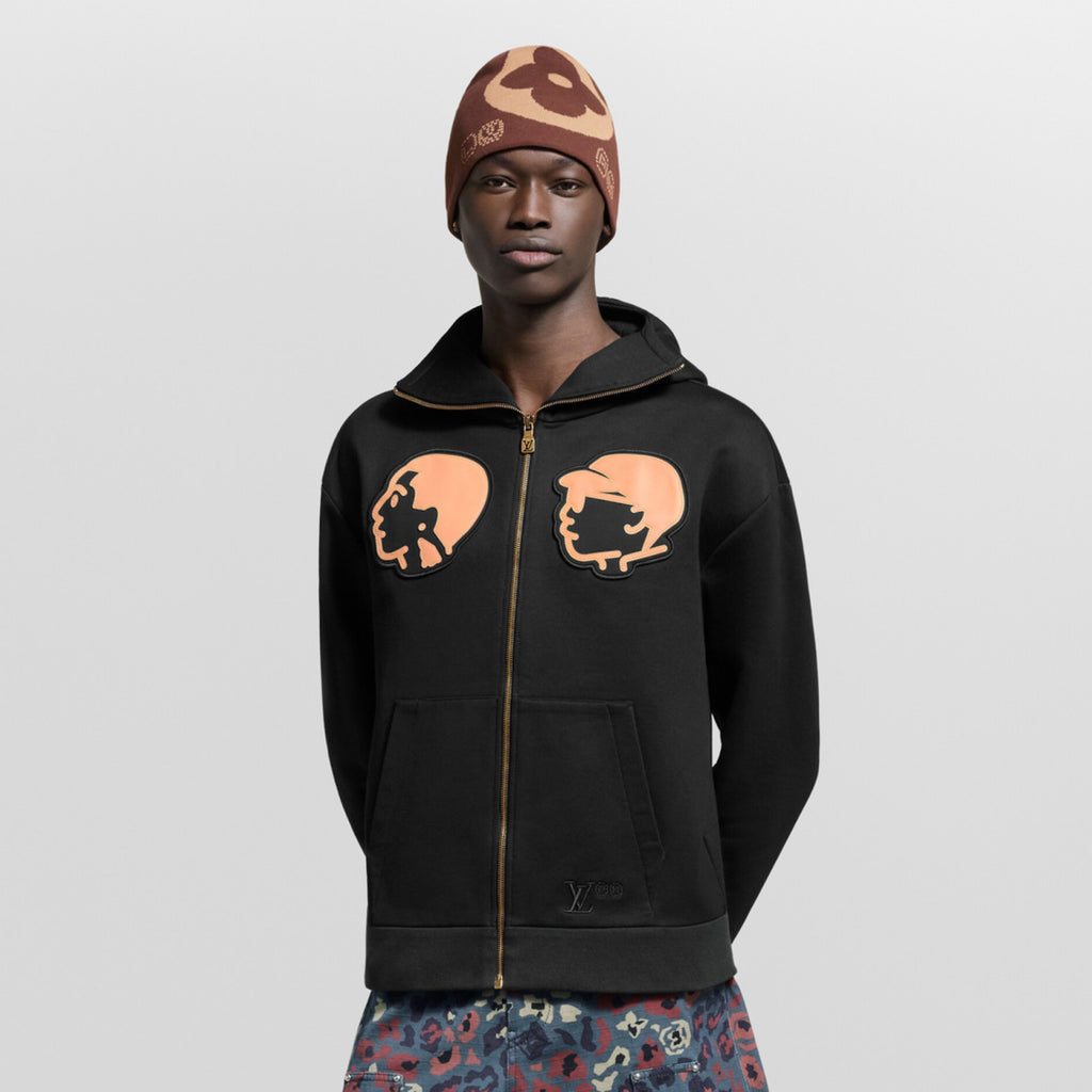 Louis Vuitton Men's And Women's Spring/Autumn Fashion Casual Character Pattern Zipper Hooded Long Sleeved Sweatshirt Jacket #78227
