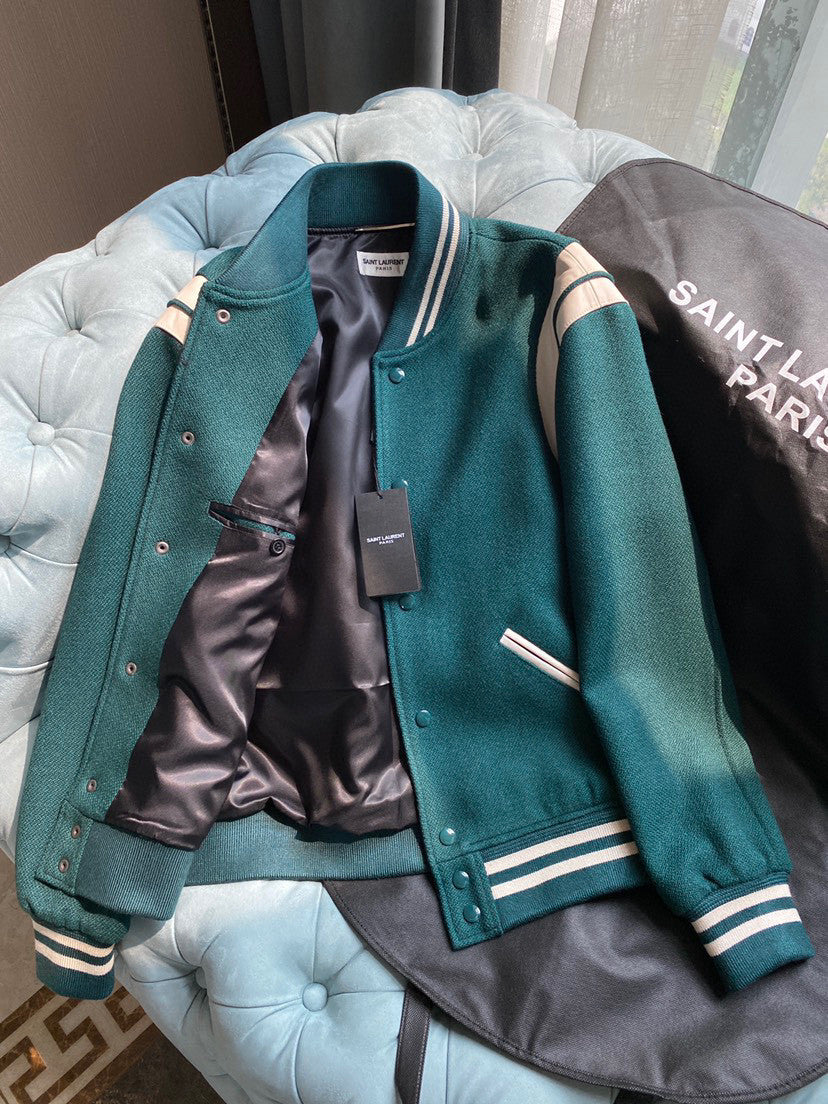 Saint Laurent Teddy Jacket In Wool Ngvp #691