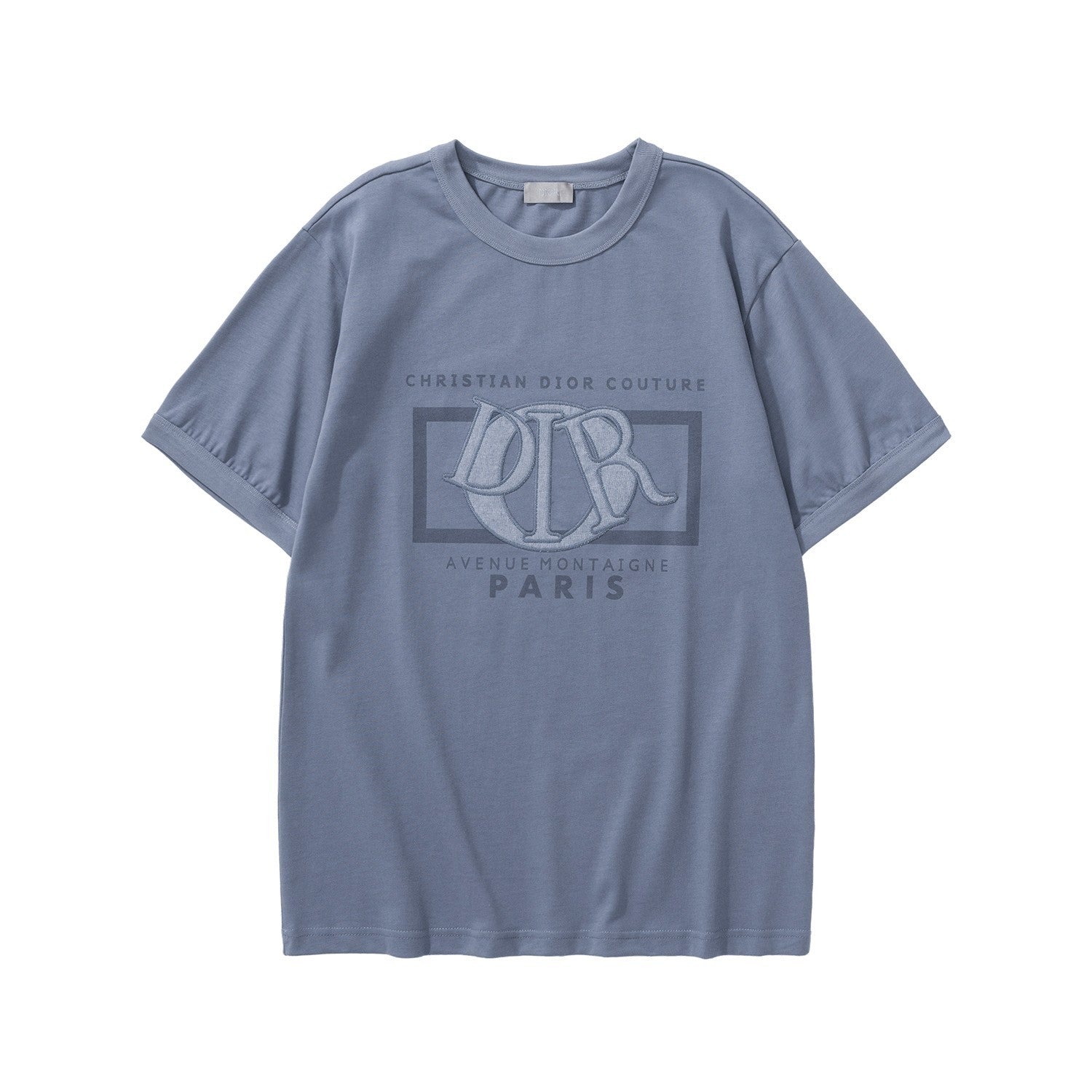 Dior Men's Summer Embroidered Letter Logo Round Neck Cotton Short Sleeve T-Shirt #99357