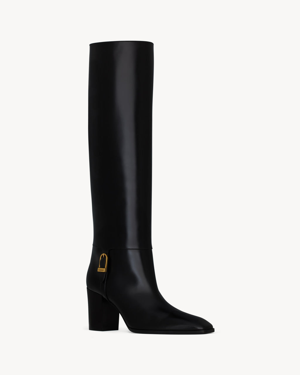 Saint Laurent Women's JULIA Boots In Smooth Leather In Black #329674