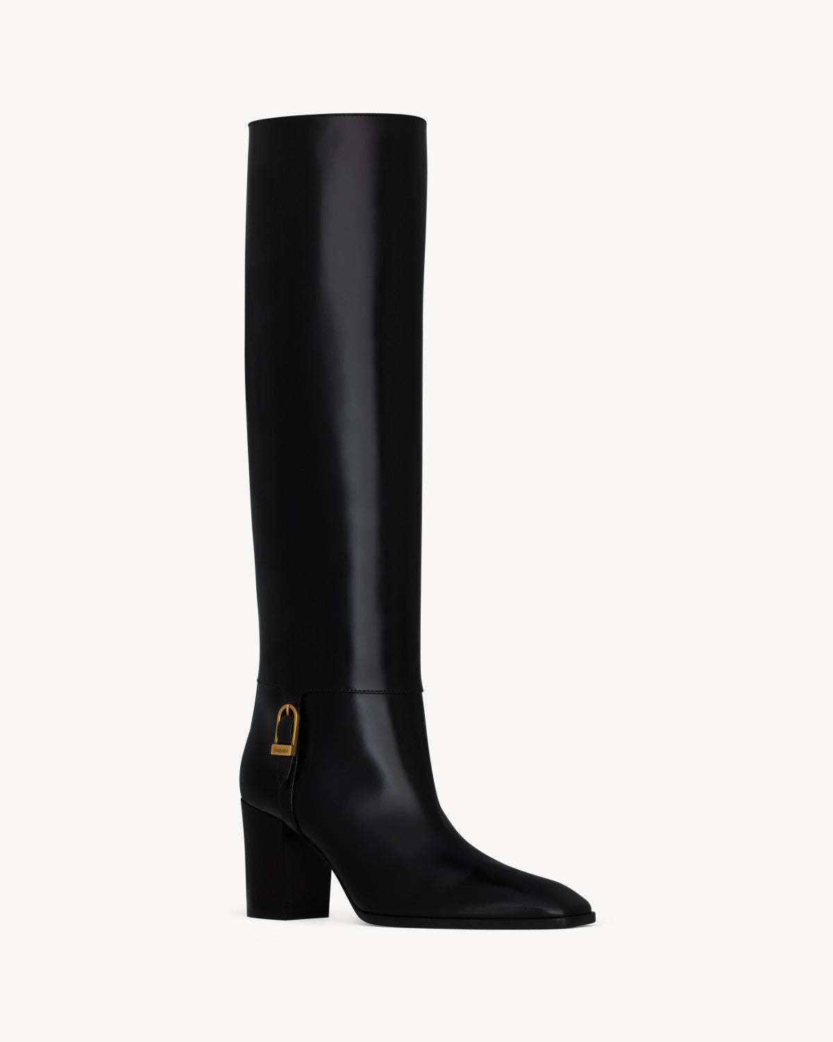 Saint Laurent Women's JULIA Boots In Smooth Leather In Black #329674