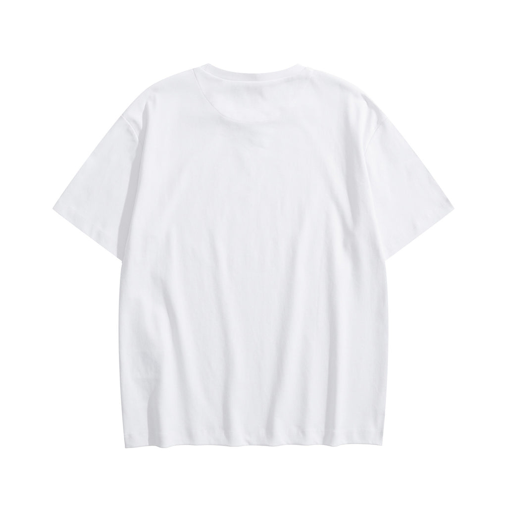 Prada Men's Summer Solid Color Triangle Logo Logo Round Neck Cotton Short Sleeve T-Shirt #75752