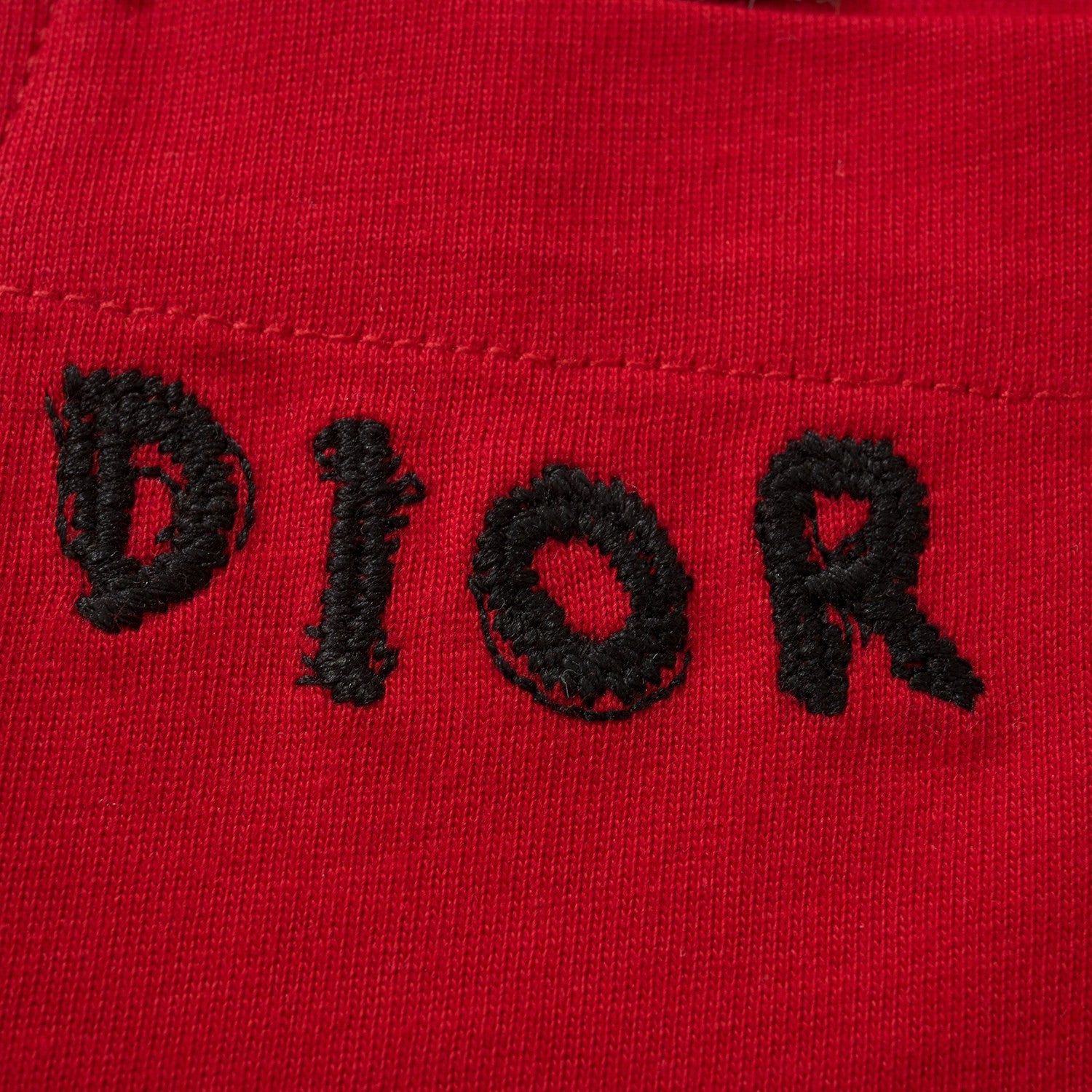 Dior Men's Summer Chest Embroidery Logo Cotton Round Neck Short Sleeve T-Shirt #97849
