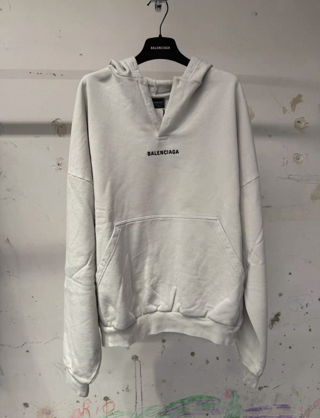 Balenciaga Polo Collar Hooded Sweatshirt #333810