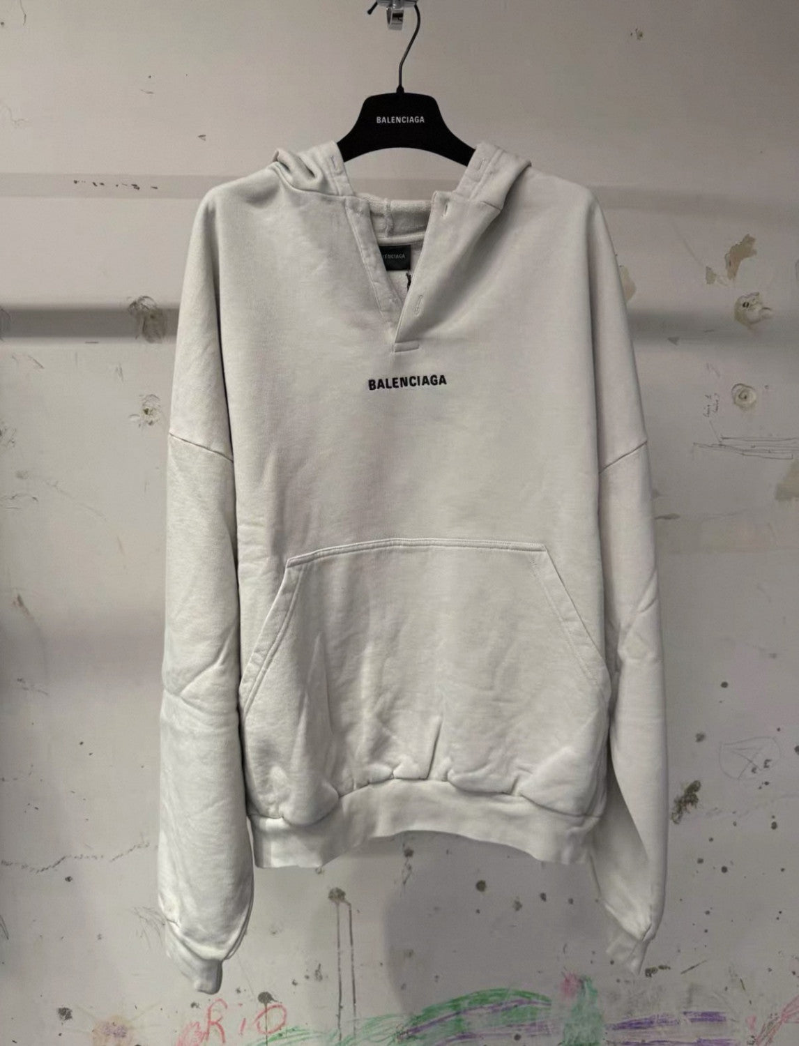 Balenciaga Polo Collar Hooded Sweatshirt #333810