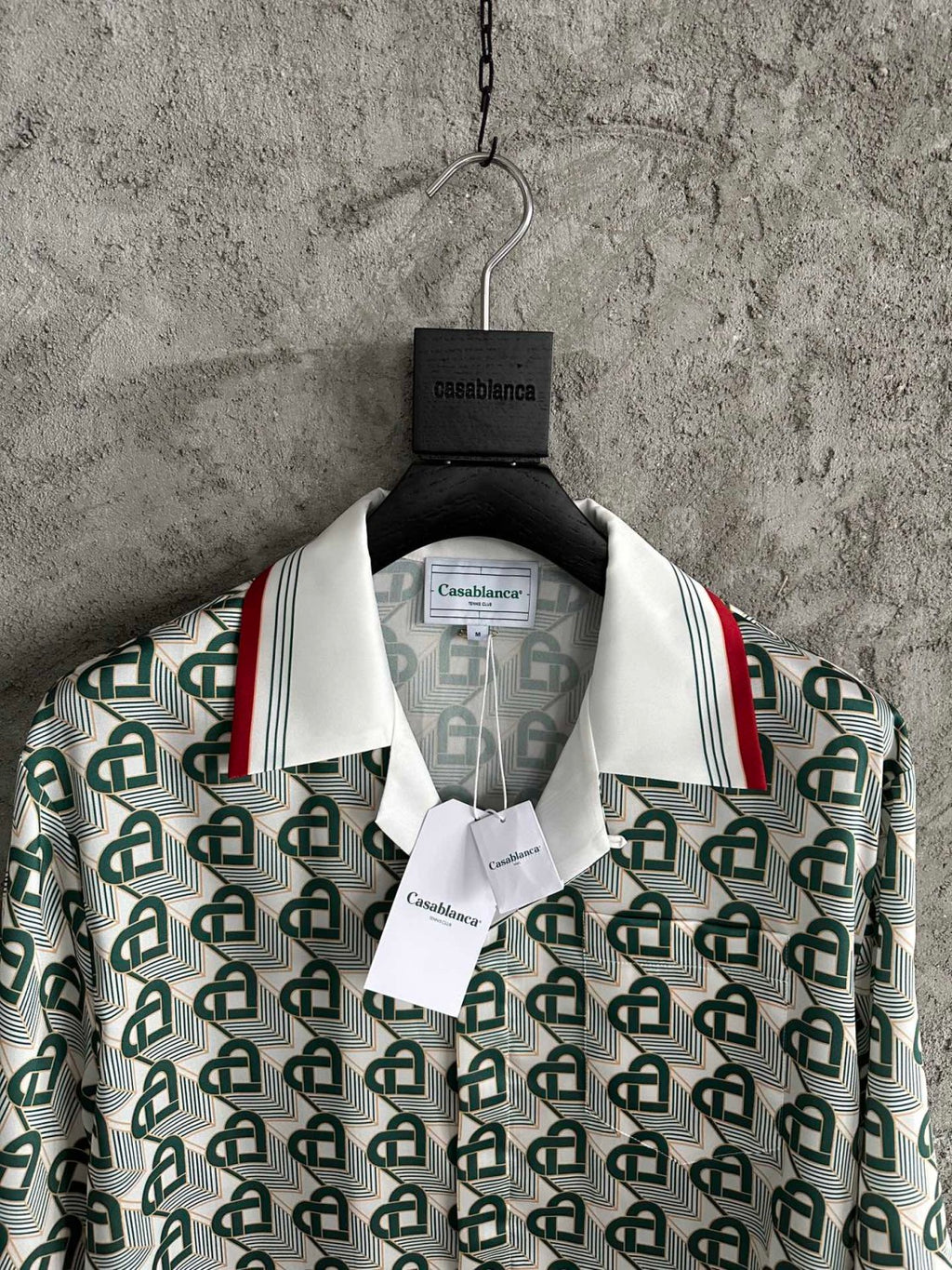 Casablanca Men's Summer Gradient Heart Printed Silk Short Sleeve Shirt Casual Elastic Lace-Up Shorts Ngvp #74512
