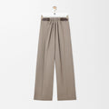 Loewe Belted Trousers in Wool Brown #334790