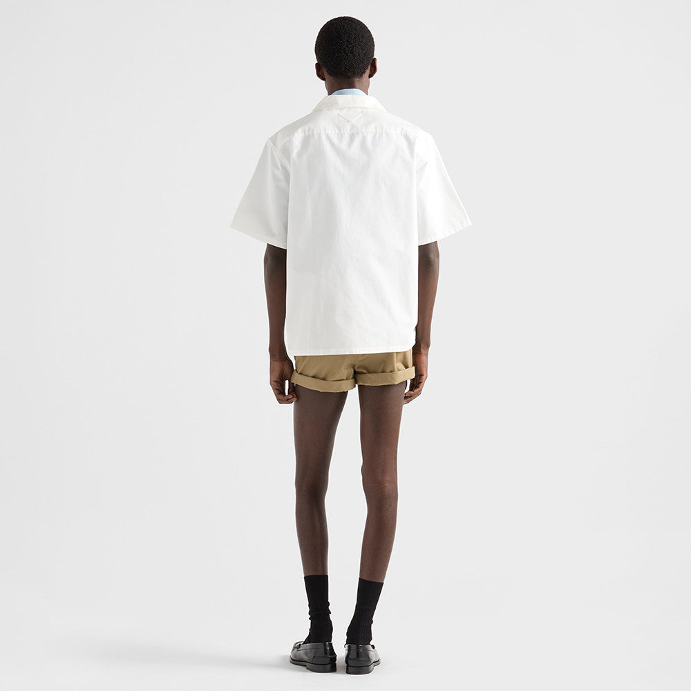 PRADA Khaki Cotton Poplin Bermudas #377406