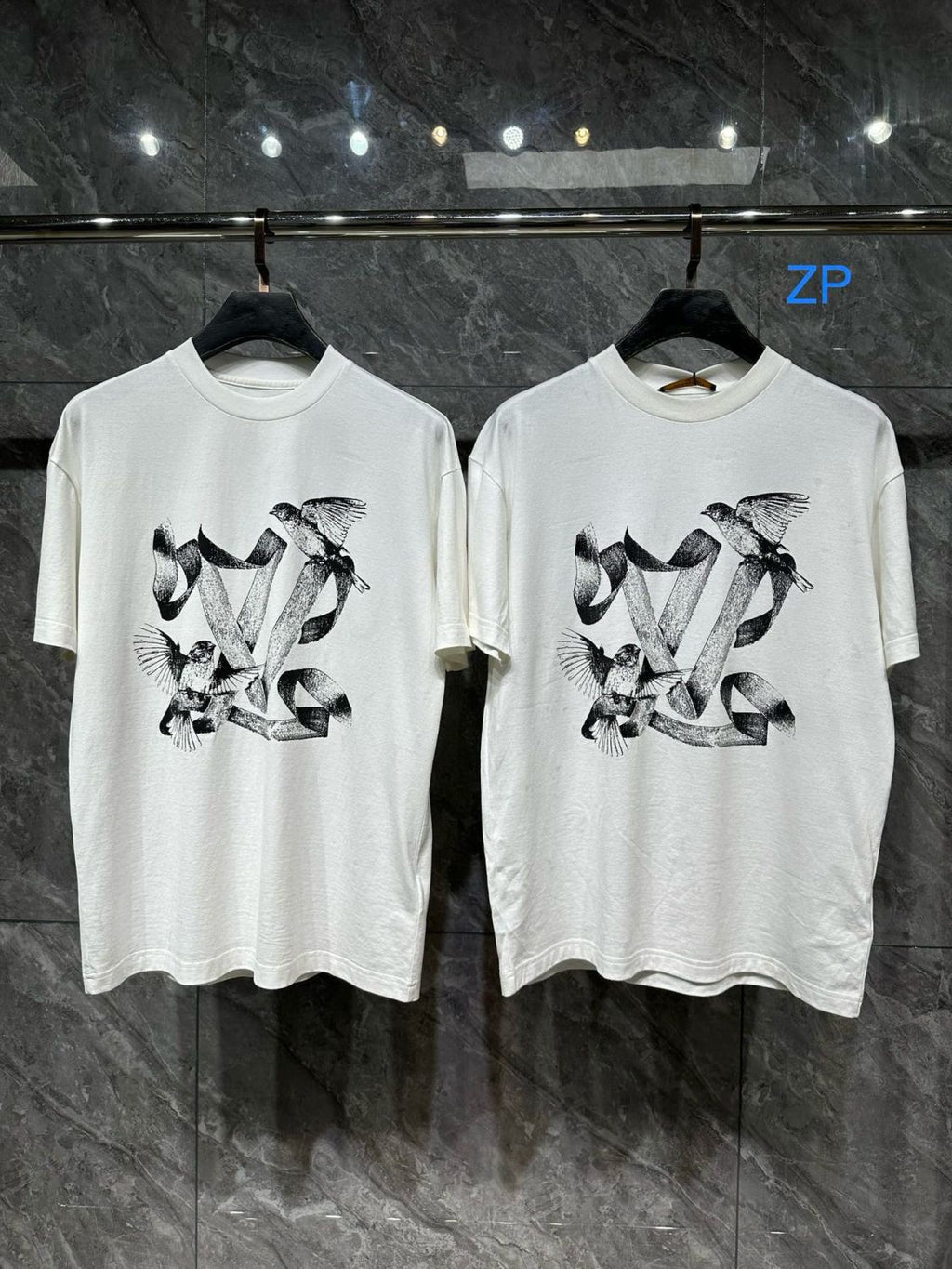 Louis Vuitton Loose Cotton Printed Short Sleeved T-Shirt #21716