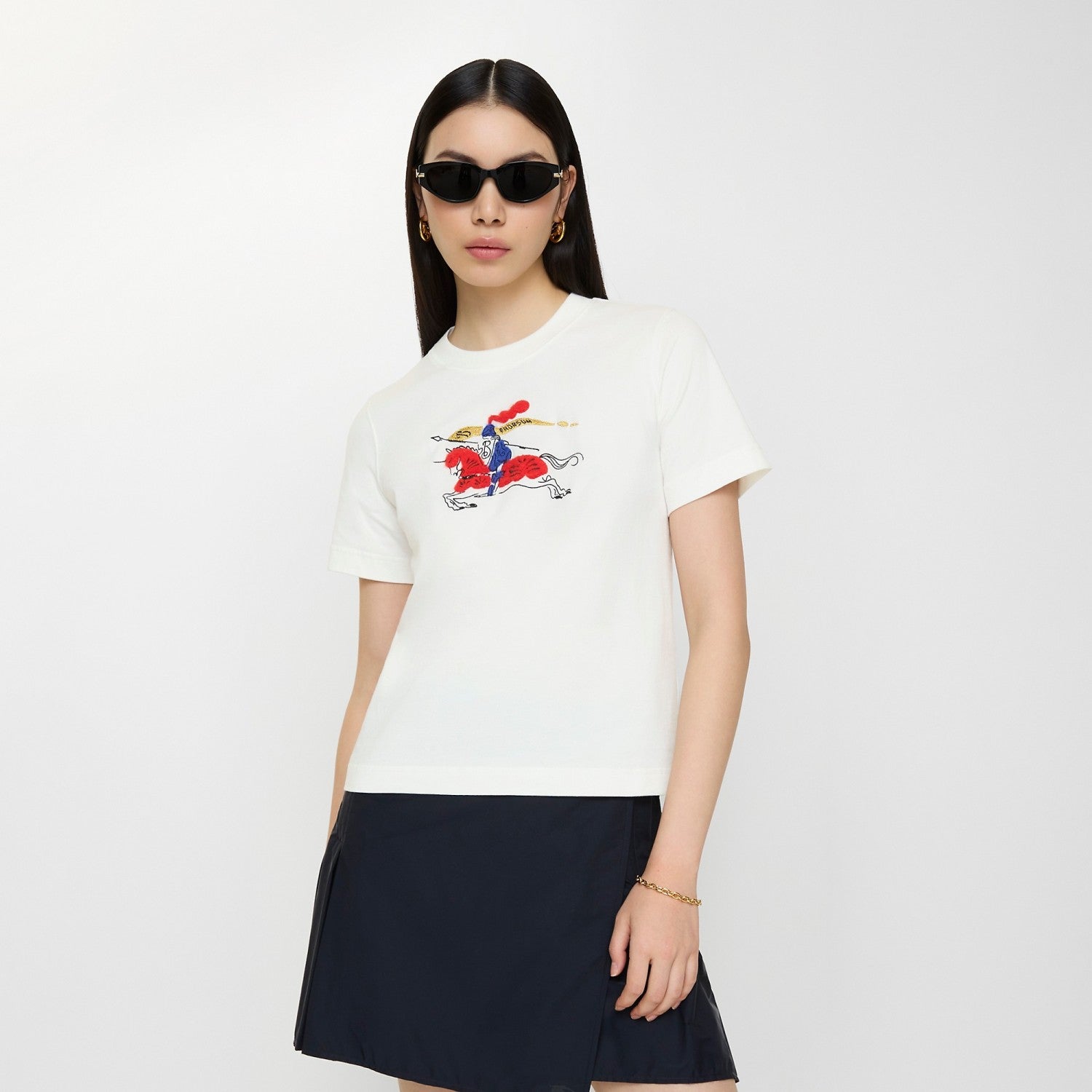 Burberry EKD Cotton T-shirt Navy #336017
