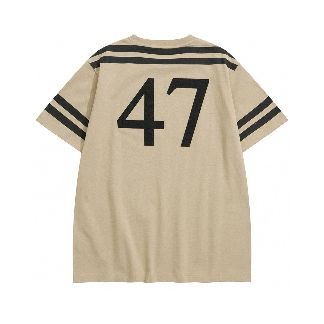 Dior Men's Summer Solid Color Letter Logo Printed Loose Round Neck Short Sleeve T-Shirt #98448
