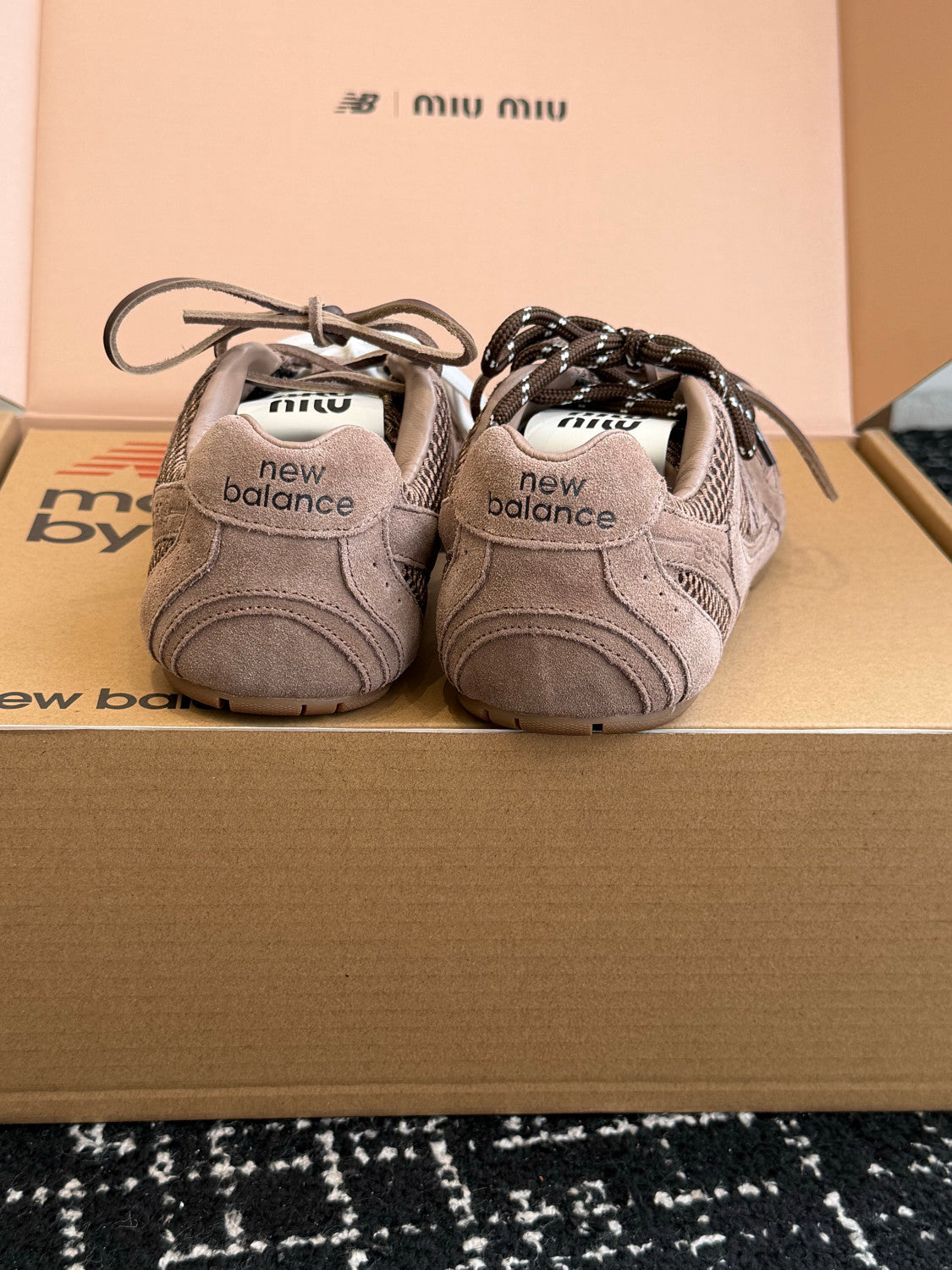 MiuMiu New Balance X MiuMiu 530 Sl Suede And Mesh Sneakers #384881