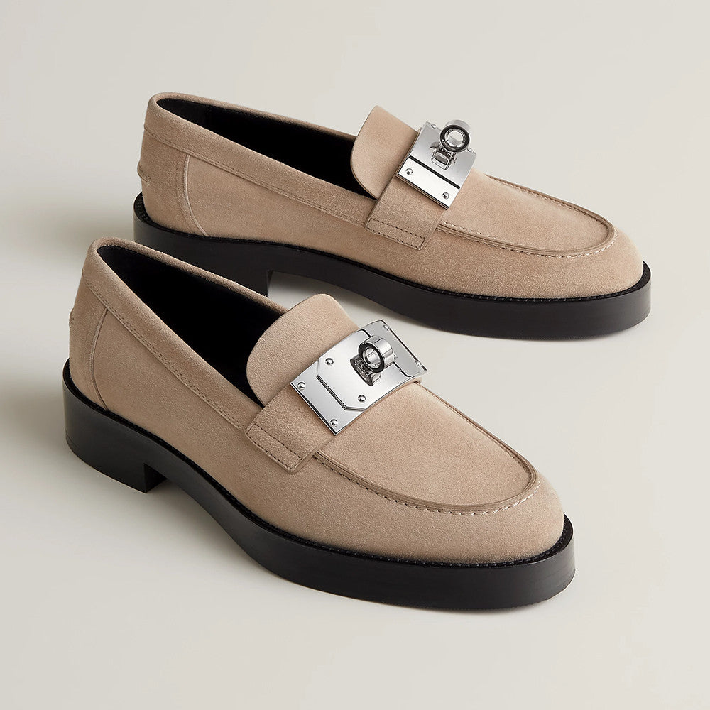 Hermes Hot loafer Beige #334035