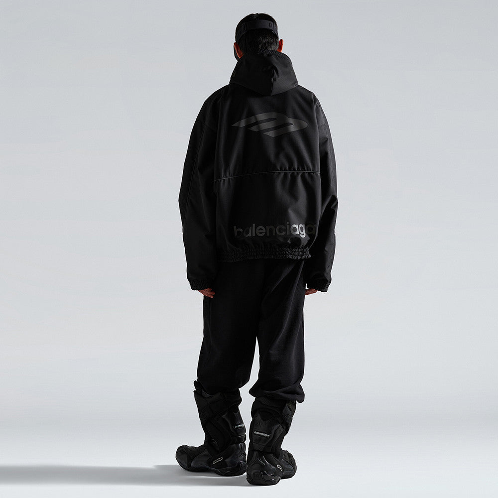 Balenciaga Men's 3b Sports Icon Ski Tracksuit Parka in Black #337220