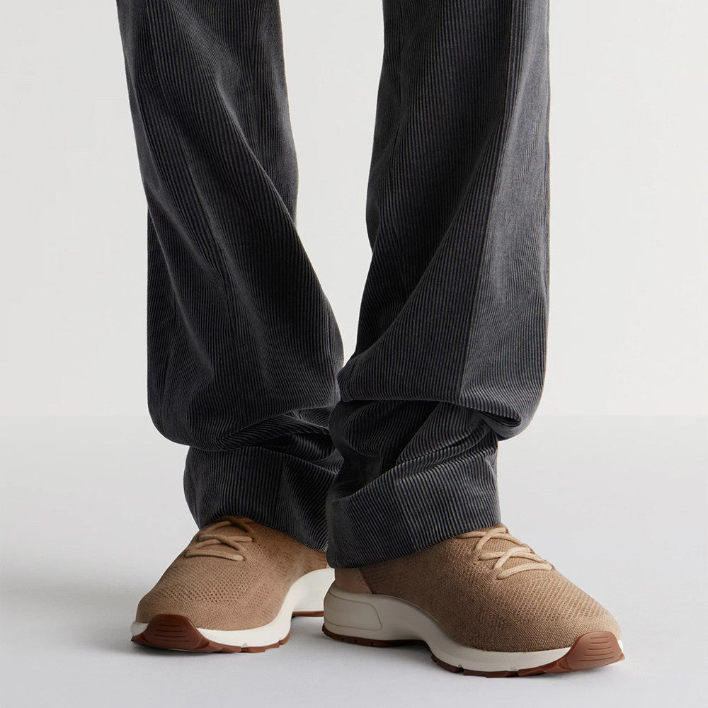 DIOR B80 Lounge Sneaker Dior Gray Cannage Cashmere Wool and Silk Knit with Dior Gray Suede#336623