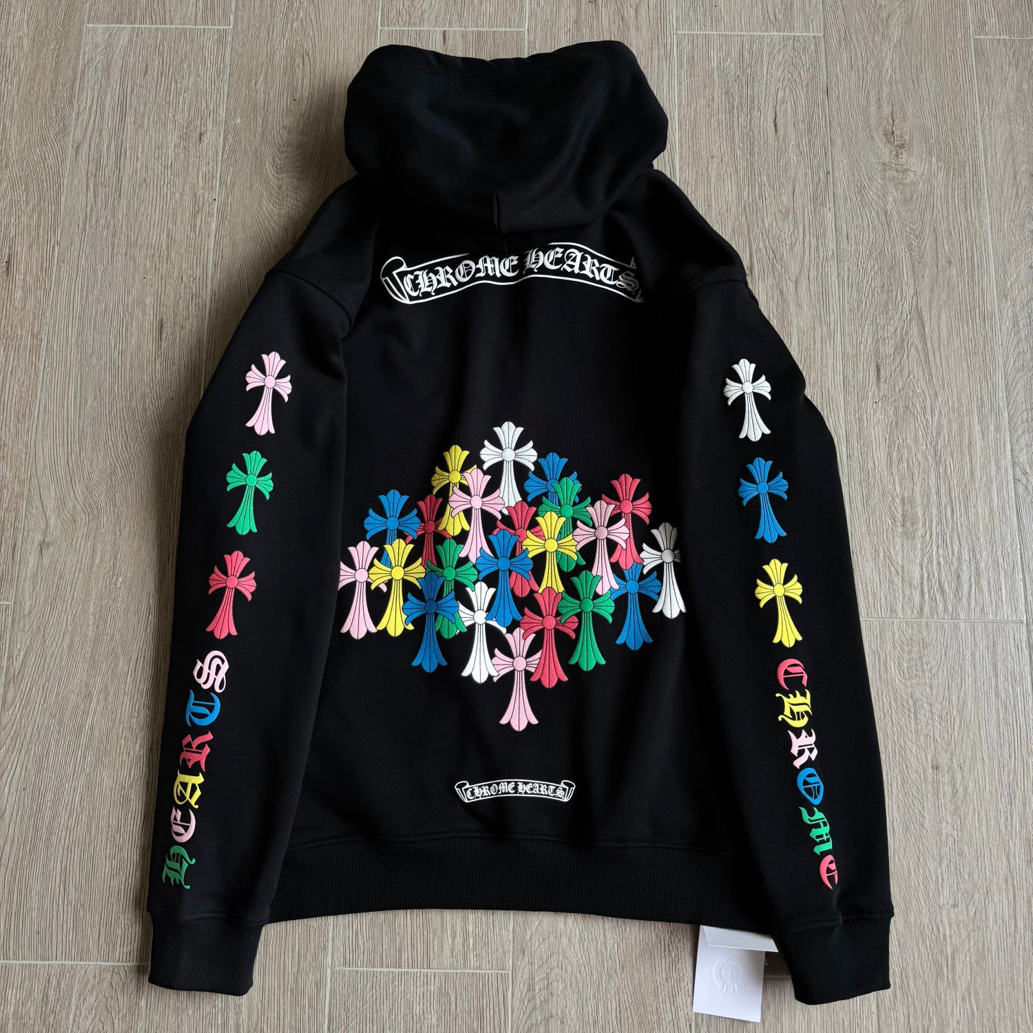 Chrome Hearts Classic 925 Silver Zipper Pull Colorful Horseshoe Zip Sweatshirt #333188