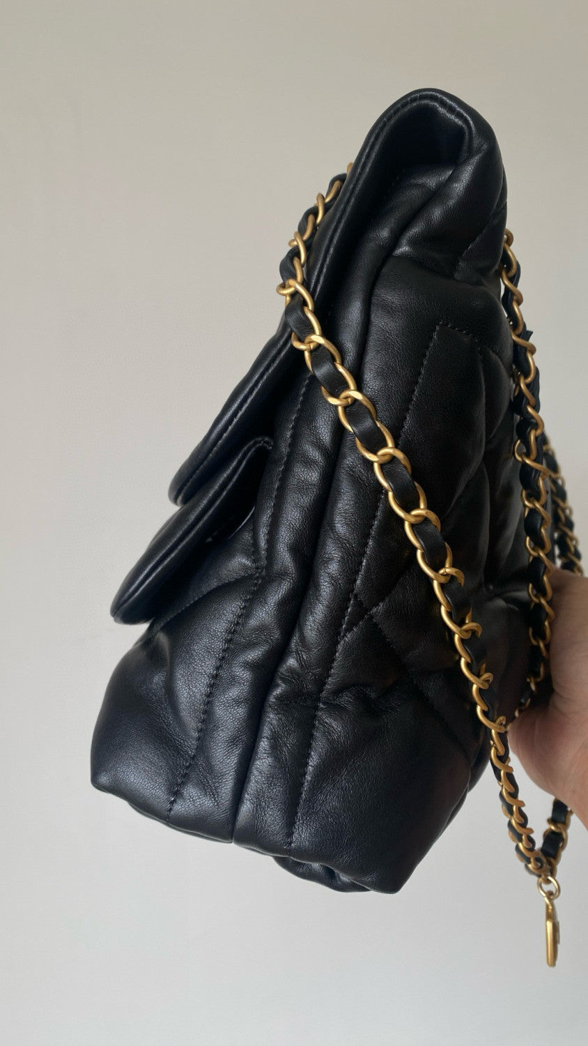 Chanel Women's Fashion Classic Solid Color Double Pocket Flap Bag Chain Shoulder Tote Bag Bags #79115