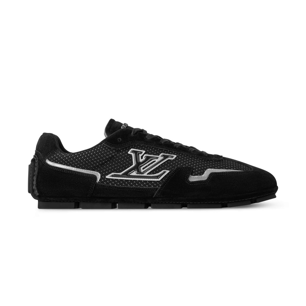 Louis Vuitton LV Rally Men's Solid Color Round Toe Lace-Up Low Top Thin Sole Cowhide Leather Sneakers Shoes #77475