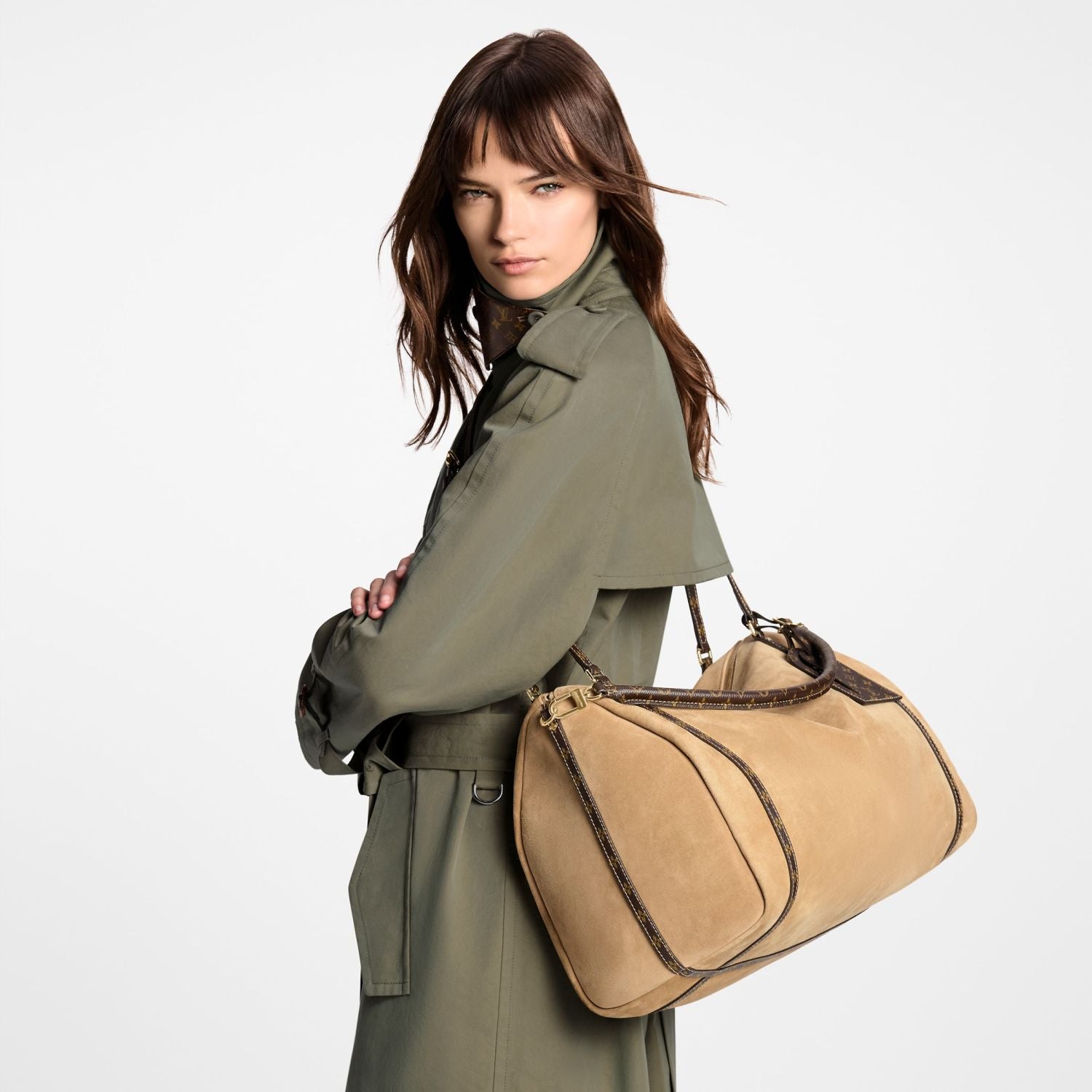 Louis Vuitton Women's Handbag Express Gm Large Zipped Tote Bag Leather Classic Elegant And Fashionable Shoulder Bag Bags M26037 #84296A