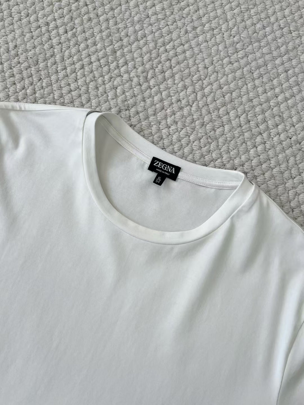 Ermenegildo Zegna Men's Summer Solid Color Cotton Crew Neck Short Sleeve T-Shirt - Breathable & Casual Summer Wear #75691