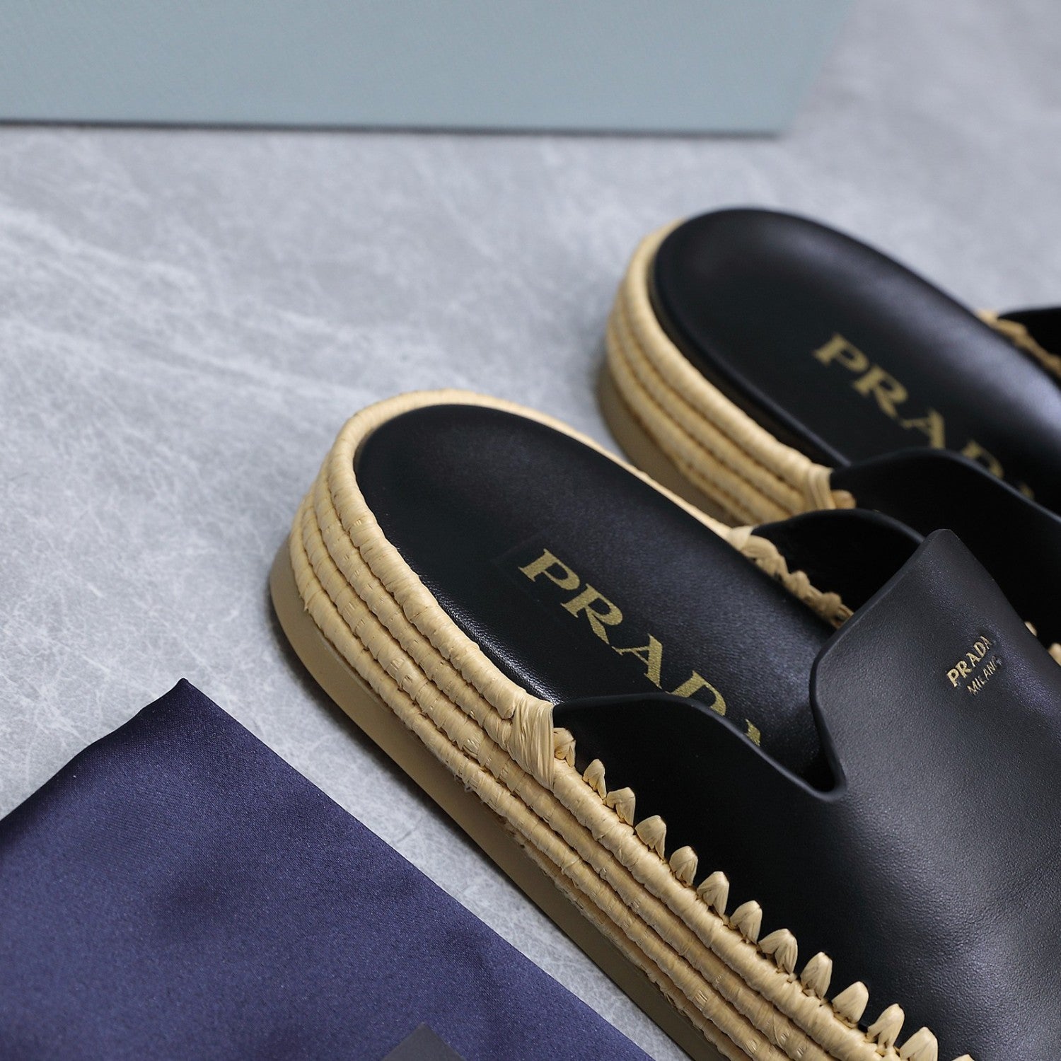 Prada Leather Mules #380309