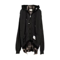Maison Mihara Yasuhiro Spring/summer Fashion Casual Solid Color Hooded Zipper Embroidered Oversized Relaxed Patchwork Long Sleeve Knit Sweater Jacket #79498